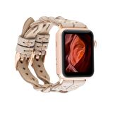 Bouletta Apple Watch Uyumlu Deri Kordon York Double Tour ERC3 Bej