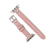 Bouletta Apple Watch Uyumlu Deri Kordon Visby 38-40-41mm Ferro NU2 Pembe