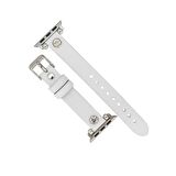 Bouletta Apple Watch Uyumlu Deri Kordon Visby 38-40-41mm Ferro F3 Beyaz