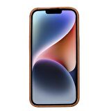 Apple iPhone 15 Uyumlu Deri Arka Kapak ROCK RST2E