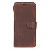 Google Pixel 8 Pro Uyumlu Deri Cüzdanlı Kılıf Kahve