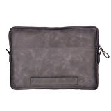 Leeds 14 inç MacBook Ve Pc Uyumlu, Hakiki Deri, El Yapımı Kılıf, Gölgeli Gri