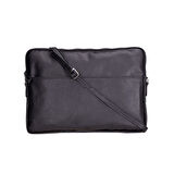 Leeds 16 inç MacBook Ve Pc Uyumlu, Hakiki Deri, El Yapımı Kılıf, Kömür Siyahı