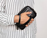 Forge Hakiki Deri, El Yapımı, Şifreli Kilitli, Erkek El Çantası, Kömür Siyah