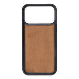 Apple iPhone 17 Pro için, Hakiki Deri, El Yapımı Cüzdanlı Kılıf, Magsafe ile uyumlu, İç Yüzeyi Kadife, Pembe