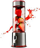 Cook&Eat Şarjlı Blender 450 ML Paslanmaz Blender Buz Kırıcılı Blender Buz Kırıcılı Smoothie Blender S-Pow Taşınabilir Şarjlı Smoothie Blender Şarj Edilebilir Blender