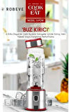 Cook&Eat Şarjlı Blender 450 ML Paslanmaz Blender Buz Kırıcılı Blender Buz Kırıcılı Smoothie Blender S-Pow Taşınabilir Şarjlı Smoothie Blender Şarj Edilebilir Blender
