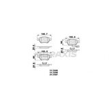 Vag On Fren Balatası Caddy 03> Golf V A3 Octavıa Touran Toledo 04> Passat Jetta 05> Fisli - Braxıs Ab0004