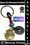 #Hediye Dekoratif Hediyelik Ev Ofis Meditasyon Ruhsal Denge Geleneksel Japon Kültürü Kötü Enerjiden Kurtulma Zenginlik Bolluk İnancı Çok Şık Şans Bereket Kedisi Anahtarlık 10 Cm