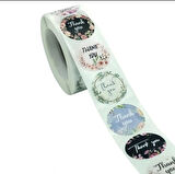 THANK YOU ETİKET STİCKER - 2,5 CM ÖLÇÜSÜNDE 48 ADET - ÇOK RENKLİ