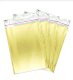 40X60 CM METALİZE HEDİYE PAKETİ - GOLD RENK - 10 ADET KENDİNDEN YAPIŞKANLI