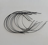 SİYAH METAL TAÇ - 3 MM KALINLIĞINDA 10 ADET