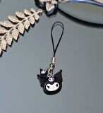 SANRIO ANIME KUROMI TELEFON ASKISI CHARM - TELEFON ÇANTA ANAHTARLIK SÜSÜ