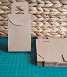 ÇANTA KARTON KUTU KRAFT 7,5 CM x 10,5 CM x 4,5 CM 50 ADET KINA - ÇEREZ - ŞEKER KUTUSU