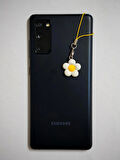 SARI RENK İPLİ PAPATYA TELEFON ASKISI CHARM - TELEFON ÇANTA ANAHTARLIK SÜSÜ