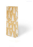 YILBAŞI VARAK BASKILI LÜKS İPLİ KARTON ÇANTA - NOEL - GOLD DETAYLI - 12x35x9 CM - 1 ADET - Ç033