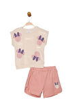 Minnie mouse  kız çocuk tişört şort 2 li set 19715