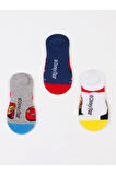 Disney Lisanslı Çocuk 3 Çift Sneakers Çorap 19832