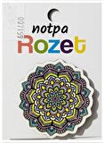 Notpa Rozet Ahşap Mandala Şekilli - 3 adet