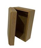 Boyanabilir Ahşap Dikdörtgen Kutu 8x12cm- 3 adet