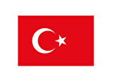 Türk Bayrağı Bayrak Yapışkanlı Çıkartma 12X17cm - 10 adet