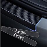 Hyundai ix-35 Carbon Fiber Kapı Eşiği Yazısı Sticker Boya Koruma