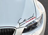Turbo Mind Kaput Üzerinde Araba Sticker Yapıştırması