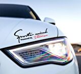 Peugeot Sport Mind Kaput Üzerinde Araba Sticker Yapıştırması