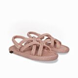 Nomadic Republic    BOD.0060.K.T BODRUM KAUÇUK TABANLI KADIN SANDALET PEMBE