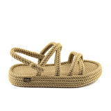 Nomadic Republic    TAH.0012.P Nomadic Tahiti Platform Kadın Halat Sandalet - Bej