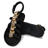 Nomadic Republic SRG.ZEB Serengeti Siyah Zebra Kadın Sandalet