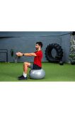 Gymball 55 Cm Gri Pompa Dahildir
