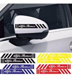 Alfa Romeo ayna sticker etiket şerit