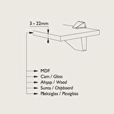 Raf Tutucu 5-28mm Beyaz