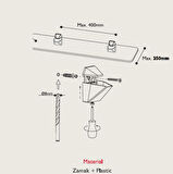 Raf Tutucu 5-28mm Beyaz