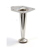Metal Mobilya Ayağı Konik Parlak Krom (4 Adet) 15 CM