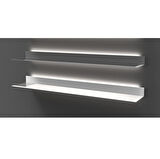 Arka Aydınlatmalı Raf Siyah-90cm