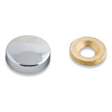 Dekoratif Vida Kapağı Parlak Krom 20mm - 10 Adet
