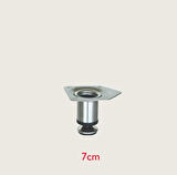 Paslanmaz Metal Mobilya Ayağı 32mm (4 Adet) 10 CM