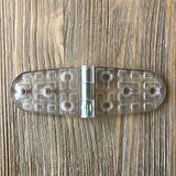 Plastik Oval Menteşe 11cm - 2 Adet Şeffaf