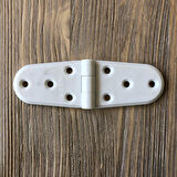 Plastik Oval Menteşe 11cm - 2 Adet Beyaz