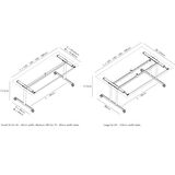 Katlanır Mobil Masa Ayağı 11.570 45-60cm-160cm