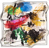 Aker Tivil Saf İpek Eşarp 8239713 - 915 Beyaz Sulu Boya Desen