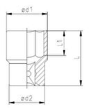 İZELTAŞ 23 mm. Lokma Anahtar (1/2) 1113 06 1023