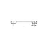 İzeltaş 1870 Ağır Tip Bijon Anahtarı İki Ağız Uzun 27x32mm