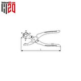 İzeltaş Delik Zımba kemer delme 225 mm - 3852240225