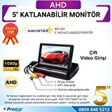 5" AHD Katlanabilir Monitör 1080P/720P/Analog destekli 