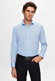 Dormen Classics Kolay Ütülenebilir Slim Fit Dar Kesim Klasik Yaka Cepsiz Erkek Gömlek 