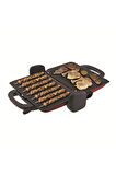 Arzum Ar287 Izgara Ve Tost Makinesi, 1800 W, Metal Plastik Teflon, Kırmızı
