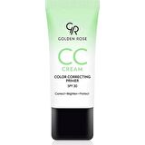 Golden Rose Cc Cream Color Correctıng Prımer Yeşil Kapatıcı Baz 30 Ml